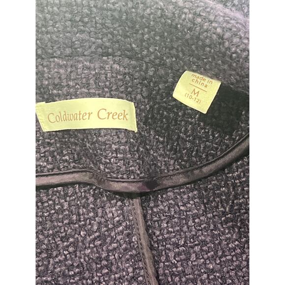 Coldwater Creek Boucle Purple Wool Blend Vest Women's Size M Tailored Button - Picture 5 of 7